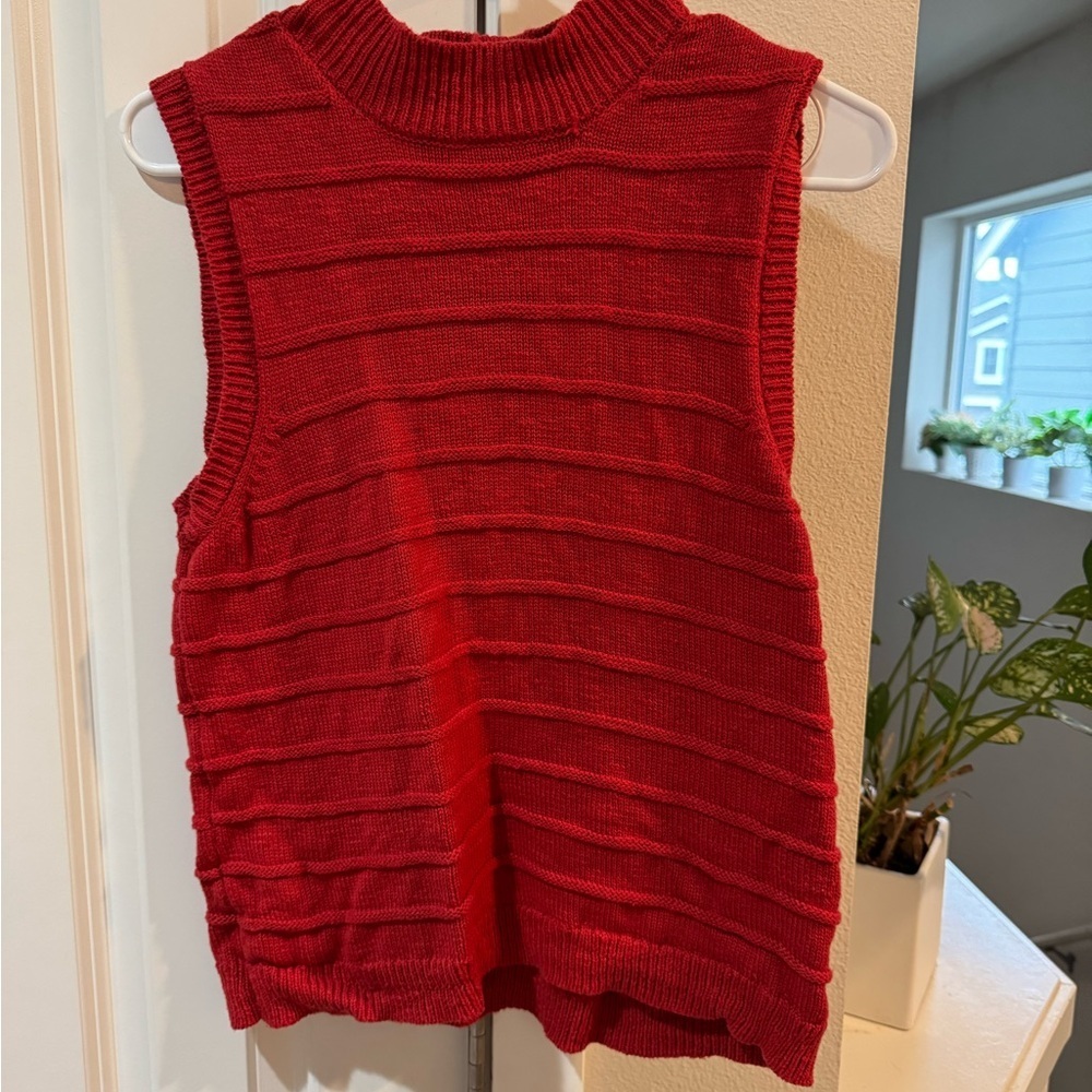 Sanctuary Vibrant Red Knit Top